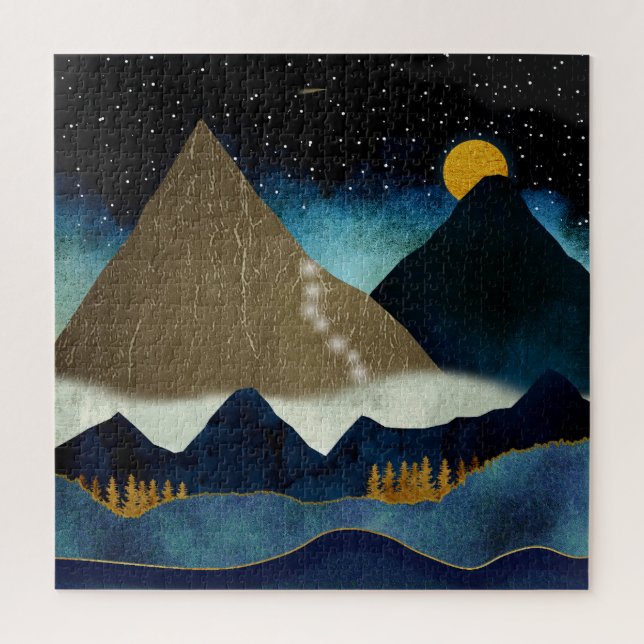 Puzzle Escalade en montagne d'or (Vertical)