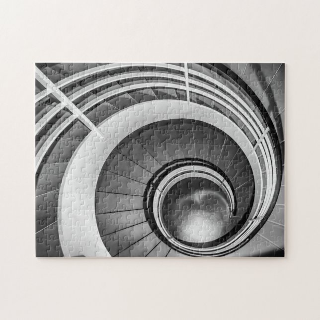Puzzle Escalier circulaire BW (Horizontal)