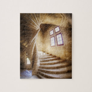 Puzzle Escalier en spirale beige, France