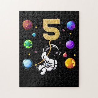 Puzzle Espace 5 Ans 5e Anniversaire Planètes Astronaut