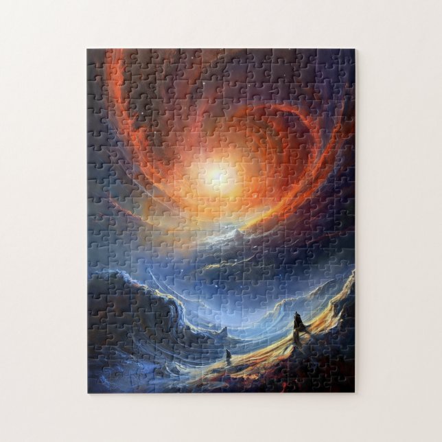 Puzzle Espace extra-atmosphérique Sci Wi Art paysage (Vertical)