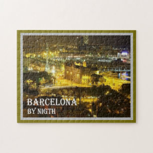 Puzzle Espagne - Barcelone par nuit -