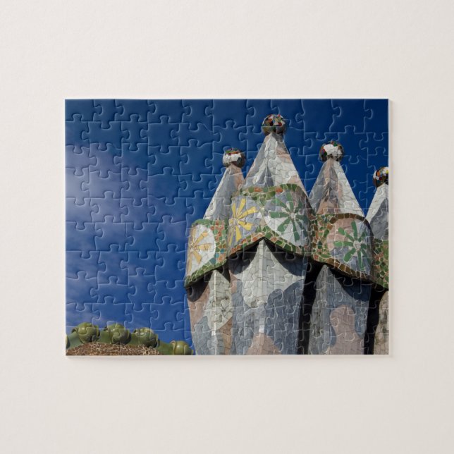 Puzzle Espagne, Catalogne, Barcelone. Casa Batllo (1906). (Horizontal)