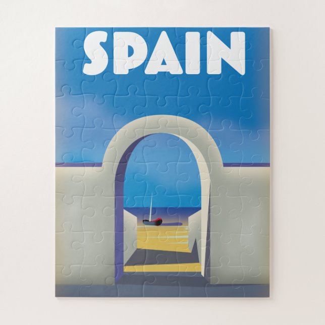 Puzzle Espagne Retro Vacances art (Vertical)