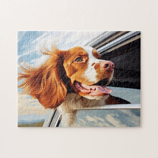 Puzzle Espagnol breton dans la fenêtre de voiture (Horizontal)