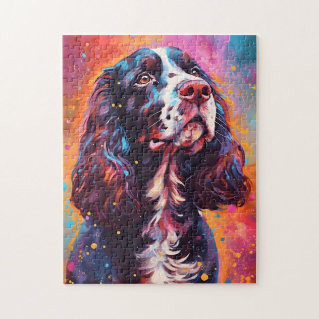 Puzzle Espagnol Springer anglais coloré (Vertical)