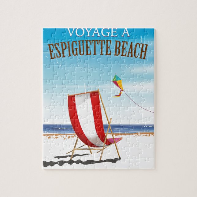 Puzzle Espiguette Beach France poster de voyage (Vertical)