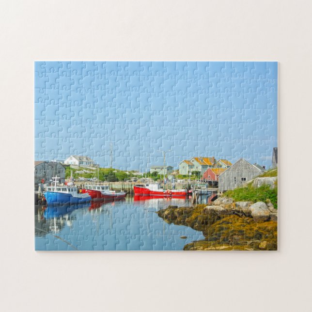 Puzzle Établissement portuaire Nouvelle-Écosse. (Horizontal)