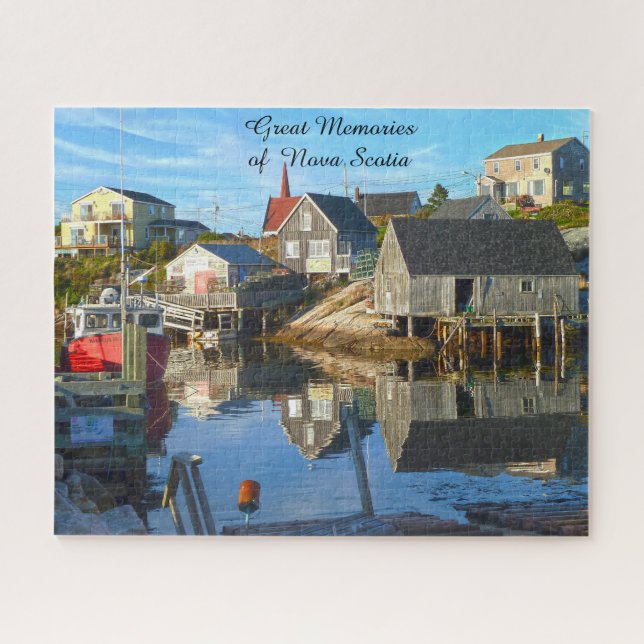 Puzzle Établissement portuaire Nouvelle-Écosse. Jigsaw Pu (Horizontal)