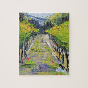 Puzzle Établissement vinicole de la Californie, vignes de