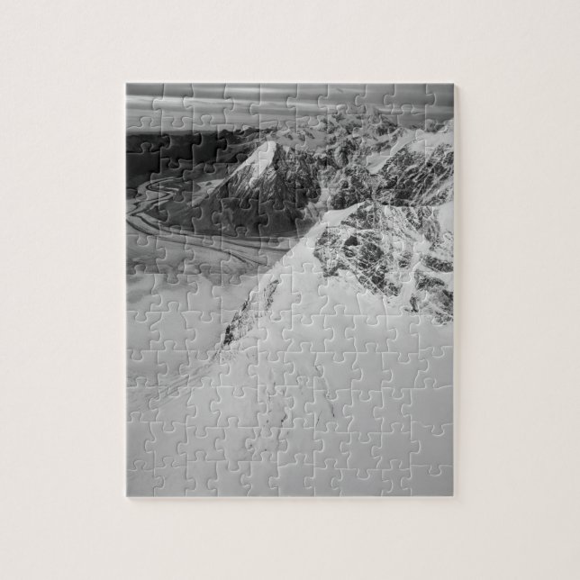 Puzzle États-Unis, Alaska, Denali National Park, Vue aéri (Vertical)