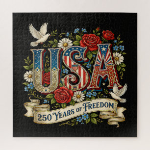 Puzzle États-Unis Amérique 1776-2026 250 Ans de Liberté