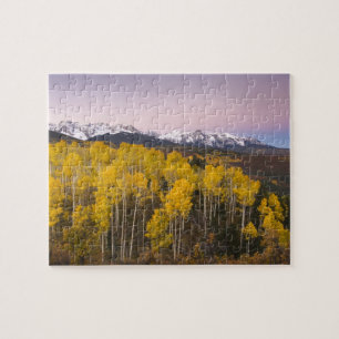 Puzzle États-Unis, Colorado, montagnes Rocheuses.  L'aub