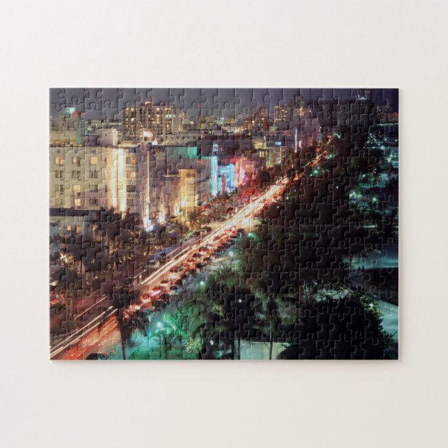 Puzzle États-Unis, Floride, Miami Beach, Ocean Drive, Art (Horizontal)