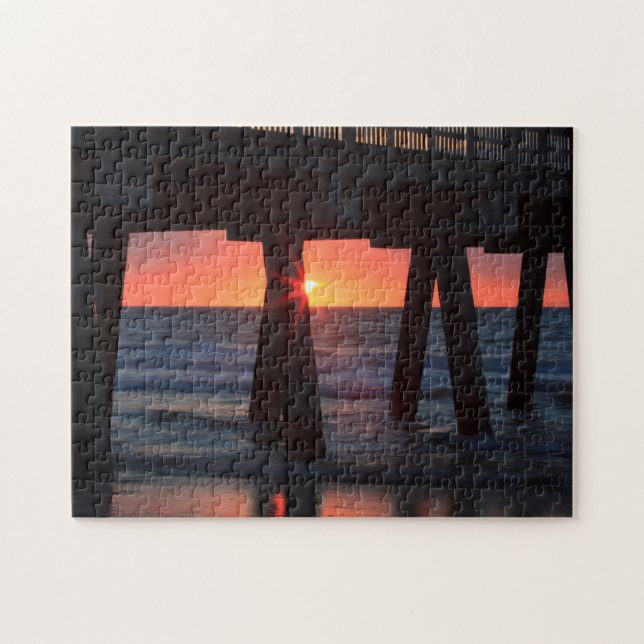 Puzzle États-Unis, Géorgie, Tybee Island, Tybee Pier (Horizontal)