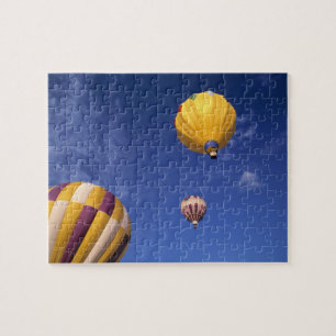Puzzle États-Unis, Idaho, vallée de Teton. Ballons à air
