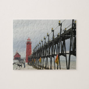 Puzzle États-Unis, Michigan, Lake Michigan Shore, Grand 