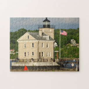 Puzzle États-Unis, New York, Kingston, Hudson River. Ron