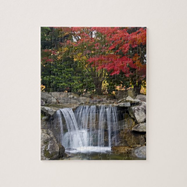 Puzzle États-Unis, Redmond, Washington. Couleur d'automne (Vertical)