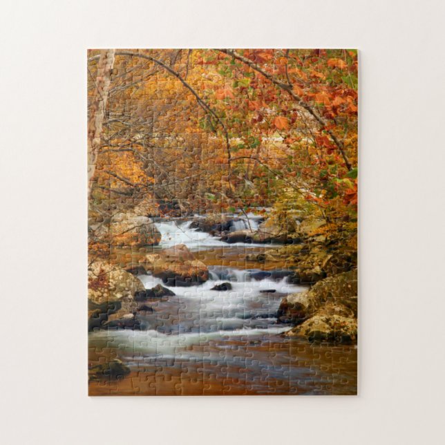 Puzzle États-Unis, Tennessee. Ruisseau Rushing Mountain (Vertical)