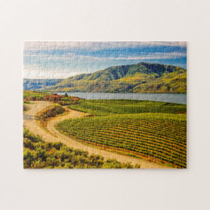 Puzzle États-Unis, Washington, Lac Chelan. Les vignobles 
