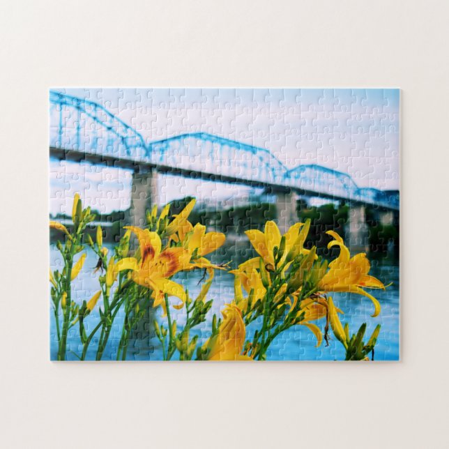 Puzzle Été à Chattanooga - Pont Walnut Street 11x14 (Horizontal)