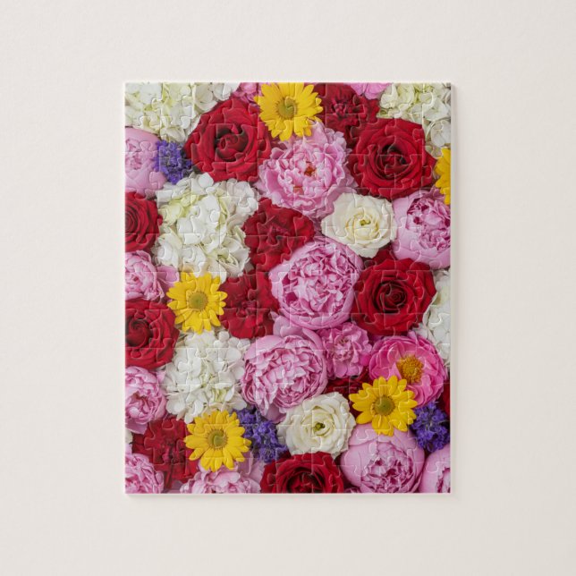 Puzzle Eternal Bloom: A Premium Floral Tapestry (Vertical)