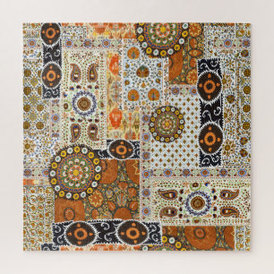 Puzzle Ethnic Digital Abstrait : Motif sans faille