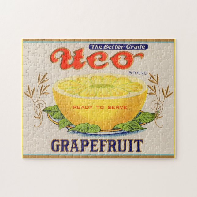 Puzzle étiquette de pamplemousse de marque Uco dans les a (Horizontal)