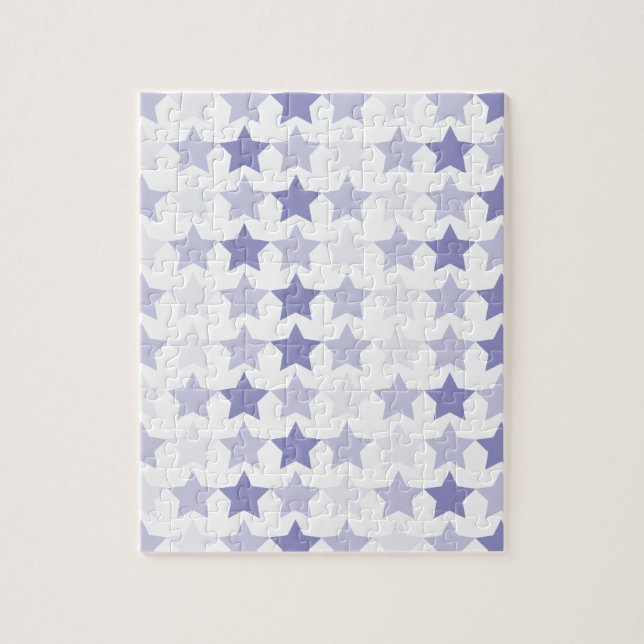 Puzzle Étoiles Patriotique Blue Ombre (Vertical)