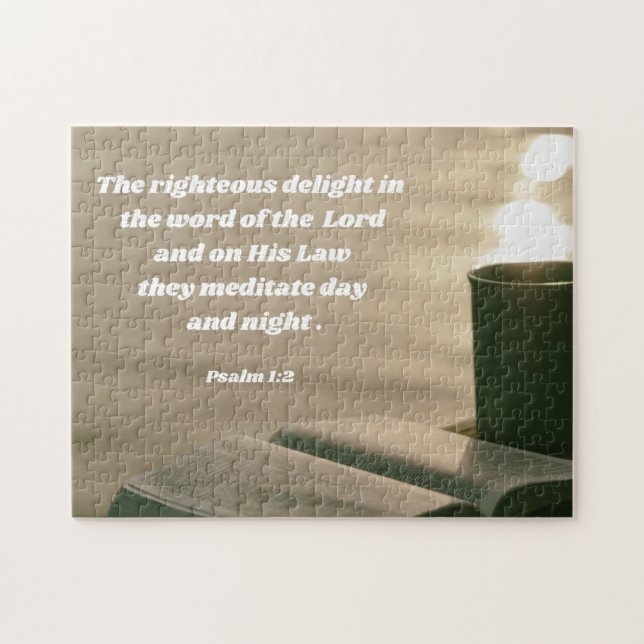 Puzzle Étude biblique du matin Psaume 1 Verse biblique (Horizontal)
