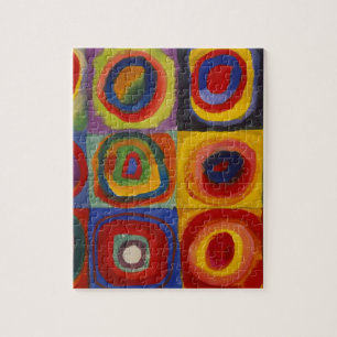 Puzzle Étude de couleur des cercles Carré par Kandinsky