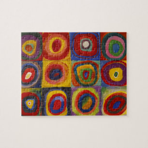 Puzzle Étude de couleur des cercles Carré par Kandinsky