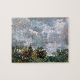 Puzzle Étude du ciel et des arbres (huile sur la toile)