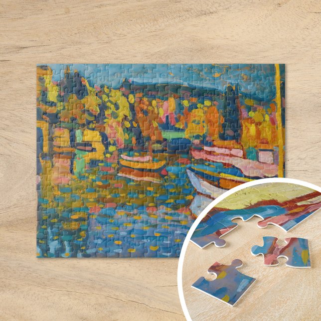 Puzzle Étude pour paysage d'automne avec bateaux | Kandin (Créateur téléchargé)
