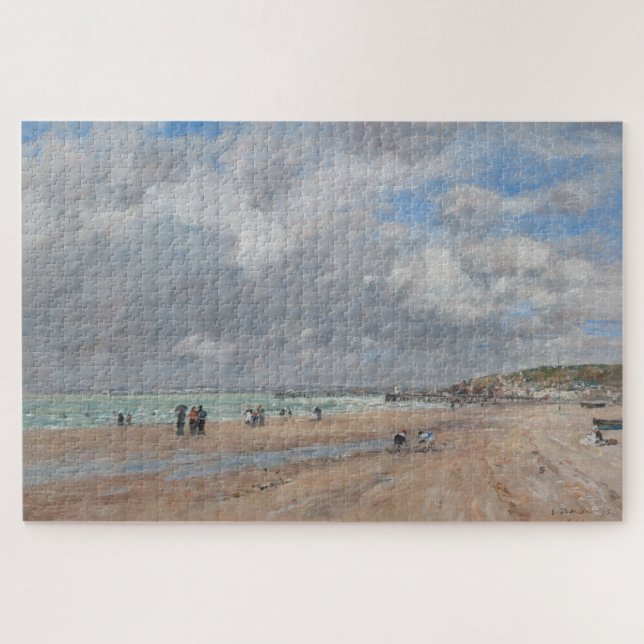 Puzzle Eugene Boudin - La plage de Deauville (Horizontal)