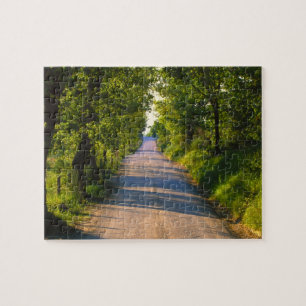 Puzzle Europe, Italie, Toscane, route bordée d'arbres