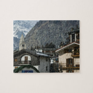 Puzzle Europe, Italie, Vallée d'Aoste, COURMAYEUR: Ville