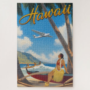 Puzzle Évasion Aloha de la fille Hula Hawaïenne vintage P