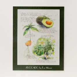 Puzzle EVE Peint Avocado illustration botanique Poster