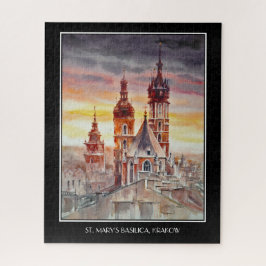 Puzzle EVE Peint Cracovie, Pologne Carte de la vieille vi