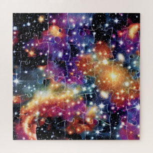 Puzzle Événement interstellaire en or cosmique réalité au