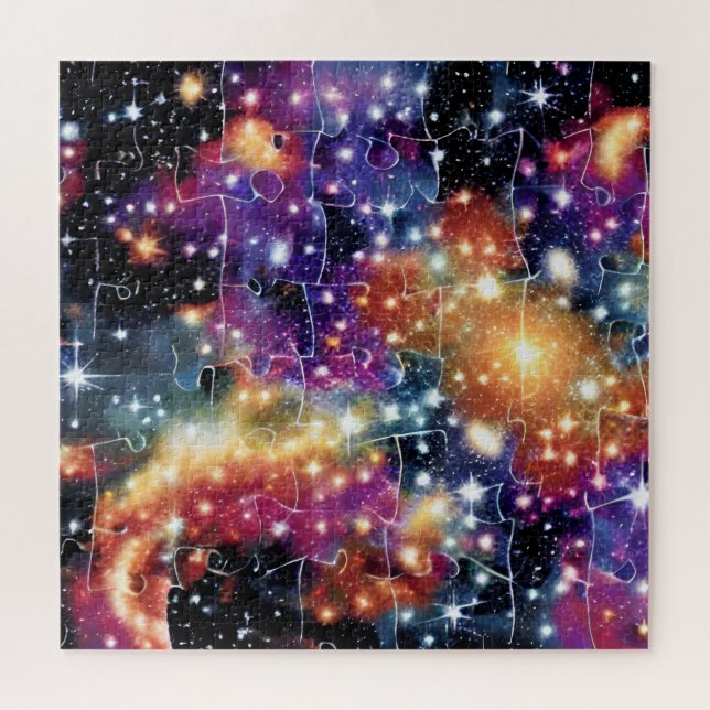 Puzzle Événement interstellaire en or cosmique réalité au (Horizontal)
