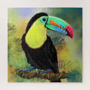 Puzzle Exotique Tropical Toco Toucan Bird - Peinture Mign