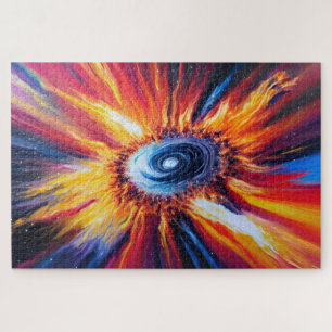 Puzzle Explosion de Galaxy rétro Universe Big Bang Fiery
