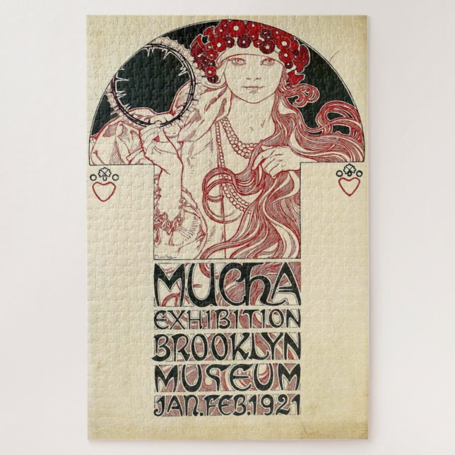 Puzzle Exposition de Brooklyn par Alphonse Mucha (Vertical)
