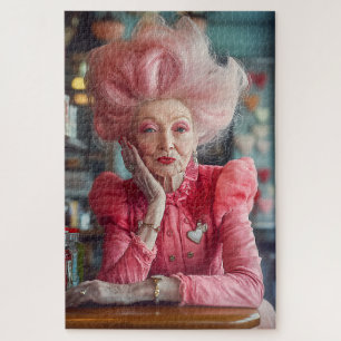 Puzzle Expression d'amour Kiss of Timeless Grace en rose