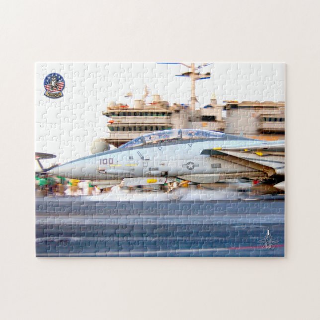 Puzzle F-14 TOMCAT "LANCEMENT" (11x14 pouces) (Horizontal)