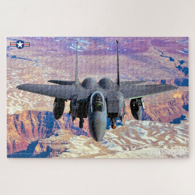 Puzzle F-15E GRÈVE EAGLE - GRAND CANYON (20x30 POUCES) (Horizontal)