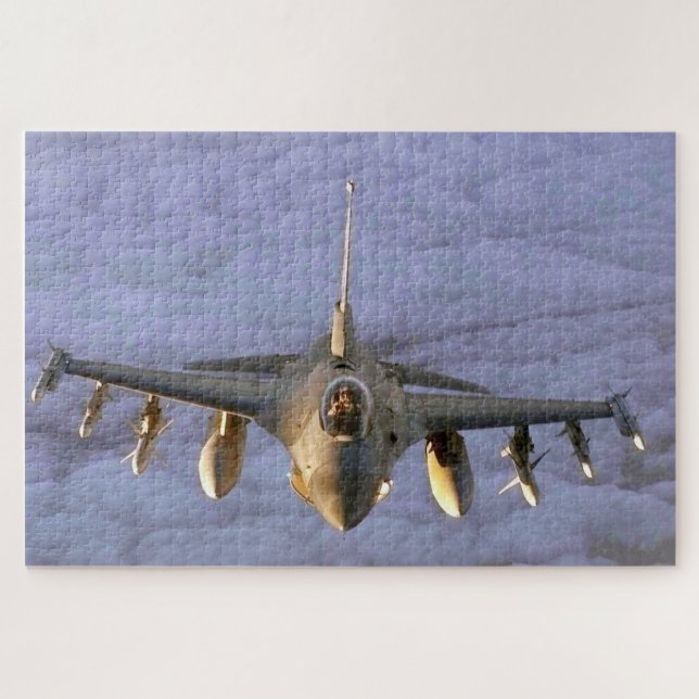 Puzzle F-16 Aéronefs de Faucon de combat (Horizontal)